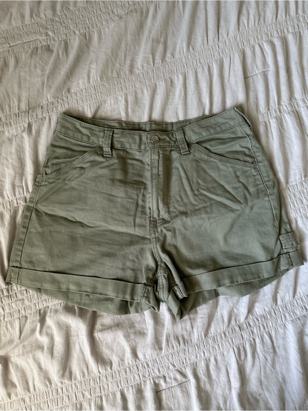 H&M Olive Green Utility Shorts